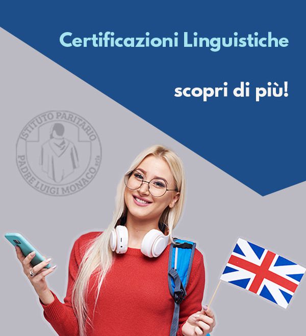 Ragazza che ha preso una certificazione linguistica per la lingua inglese che parla al cellulare con amiche inglesi